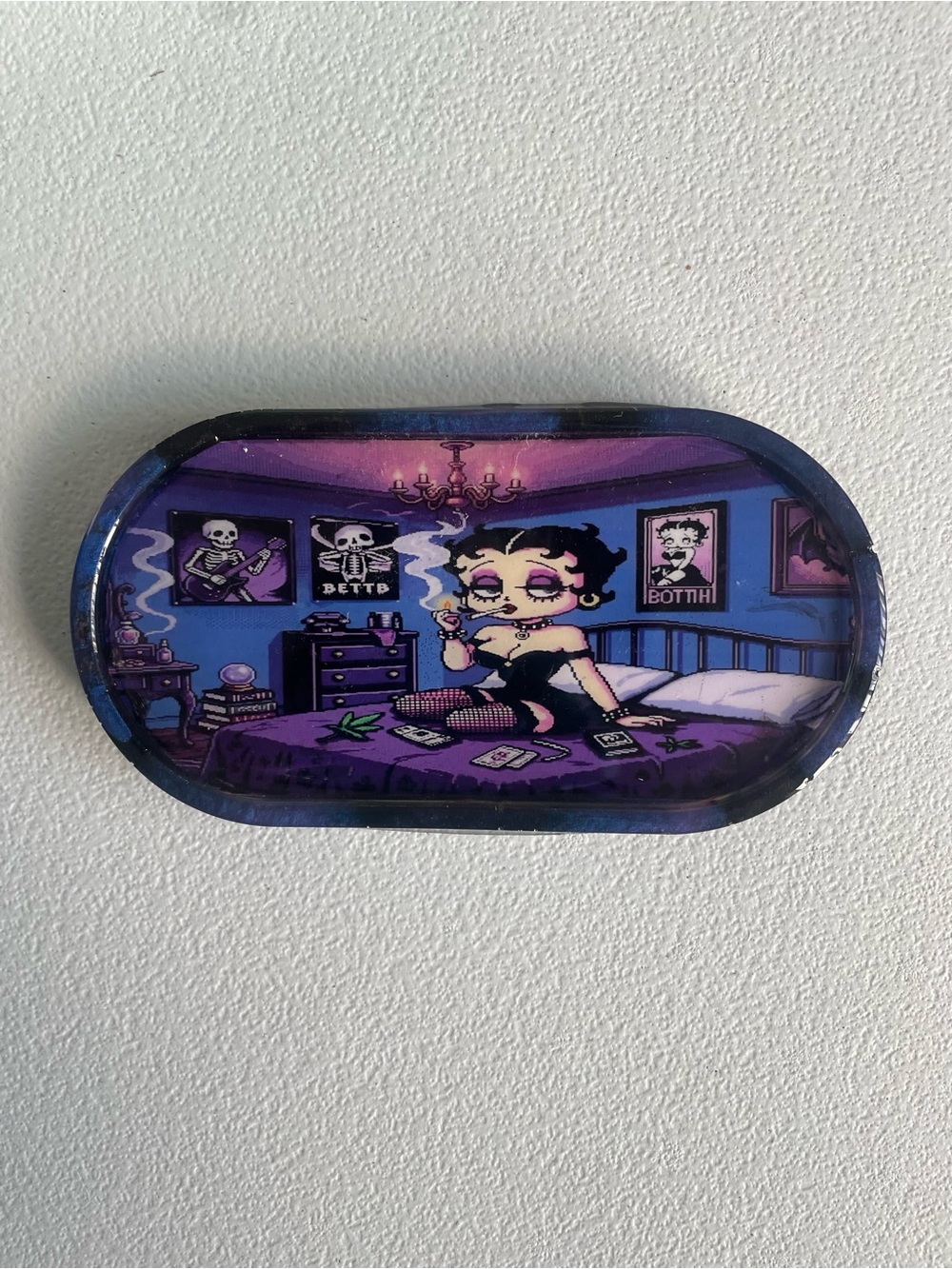 Goth Betty Boop Tray Gothic Dark Aesthetic Collectible Catchall Gift Decor
